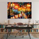 Ver imagem 3 de Quadro Decorativo Pintura Leonid Afremov Praça Pequeno 60x40