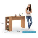 Ver imagem 4 de Kit Cozinha Compacta Roma com Bancada Menu Móveis Off White/Freijó