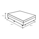 Ver imagem 4 de Cama Box Baú Casal Sintético Branco com Colchão de Molas Ensacadas - Madrid - Probel - Preto