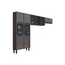 Ver imagem 4 de Cozinha Modulada Bertolini Estilo 3 Peças (2aéreos+1paneleiro) Cpt88 Cinza/grafite-bertolini