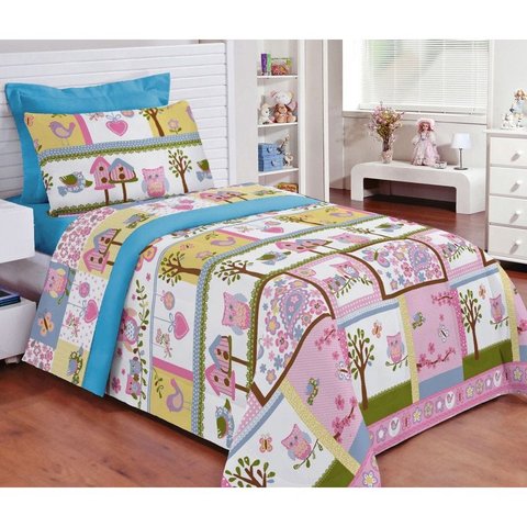 Edredom Solteiro Kit Day By Day Dupla Face 02 Peças - Dorothy