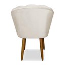 Ver imagem 5 de Kit 2 Cadeiras Flor Luxo Mesa de Jantar Moderna Balaqui Decor Bege