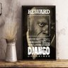 Quadro Poster Do Filme Django Livre Tamanho A4 - 1