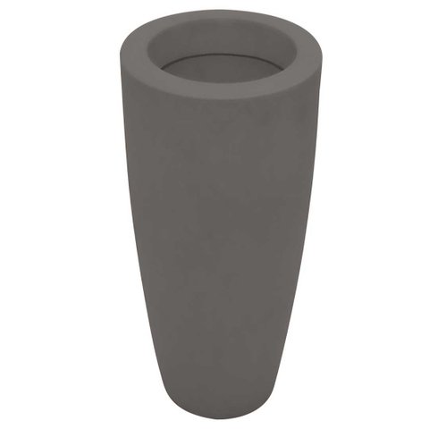 Vaso de Polietileno Vietnamita Fosco 70 cm Cinza Claro VASAP