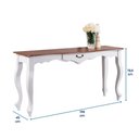 Ver imagem 5 de Aparador de Sala 156cm com Pés Luis XV e 1 Gaveta 70812 Linz Móveis - Branco/Imbuia