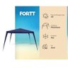 Tenda Gazebo Desmontável Impermeável Barraca Camping e Praia 3x3 Fortt Azul - Tga001-a - Fc7910 - 3