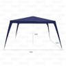 Tenda Gazebo Desmontável Impermeável Barraca Camping e Praia 3x3 Fortt Azul - Tga001-a - Fc7910 - 2