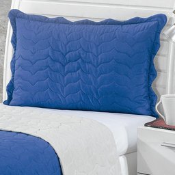 Colcha Solteiro Dupla Face Matelassada 2 Peças Azul - 2