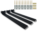 Ver imagem 4 de Kit 3 Suportes de Parede para Prateleira 35cm Design Moderno Invisível Mão Francesa Preto