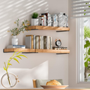 Ver imagem 1 de Kit 3 Suportes de Parede para Prateleira 35cm Design Moderno Invisível Mão Francesa Preto