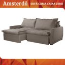 Ver imagem 5 de Sofá Cama Amsterdã Caixa Zero 220m Retrátil e Reclinável com Almofadas Soltas - Movenzo Estofados