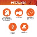 Ver imagem 7 de Sofá Cama Amsterdã Caixa Zero 220m Retrátil e Reclinável com Almofadas Soltas - Movenzo Estofados