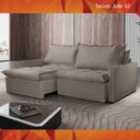 Ver imagem 4 de Sofá Cama Amsterdã Caixa Zero 220m Retrátil e Reclinável com Almofadas Soltas - Movenzo Estofados