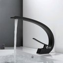 Ver imagem 5 de Torneira Banheiro Monocomando Cascata Misturador Preto Luxo - Brinovar