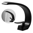 Ver imagem 1 de Torneira Banheiro Monocomando Cascata Misturador Preto Luxo - Brinovar