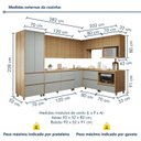Ver imagem 4 de Cozinha Completa Modulada 9 Peças 11 Portas 8 Gavetas Norten Verde/Nature