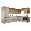Ver imagem 3 de Cozinha Completa Modulada 9 Peças 11 Portas 8 Gavetas Norten Verde/Nature