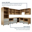 Ver imagem 7 de Cozinha Completa Modulada 9 Peças 11 Portas 8 Gavetas Norten Verde/Nature