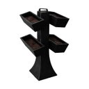 Ver imagem 1 de Kit 4 Vaso Planta Horta Grande Jardineira 50cm Floreira com Suporte Polietileno