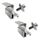 Ver imagem 1 de Fixador Grampo Final End Clamp Regulável Linha C Placa Painel Solar Alumínio e Inox | Perfil Master