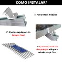 Ver imagem 4 de Fixador Grampo Final End Clamp Regulável Linha C Placa Painel Solar Alumínio e Inox | Perfil Master