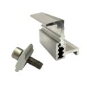 Ver imagem 5 de Fixador Grampo Final End Clamp Regulável Linha C Placa Painel Solar Alumínio e Inox | Perfil Master