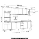 Ver imagem 4 de Armário de Cozinha CP06 com Pia 120cm Pérola Z34 Preto - Mpozenato