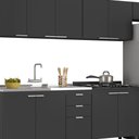 Ver mais imagens de Armário de Cozinha CP06 com Pia 120cm Pérola Z34 Preto - Mpozenato