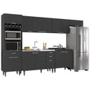 Ver imagem 2 de Armário de Cozinha CP06 com Pia 120cm Pérola Z34 Preto - Mpozenato