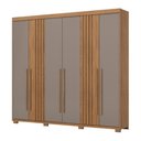 Ver imagem 2 de Guarda Roupa Casal 6 Portas 4 Gavetas Flex Henn