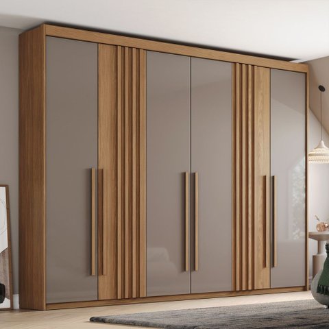Guarda Roupa Casal 6 Portas 4 Gavetas Flex Henn