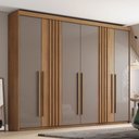Ver imagem 1 de Guarda Roupa Casal 6 Portas 4 Gavetas Flex Henn