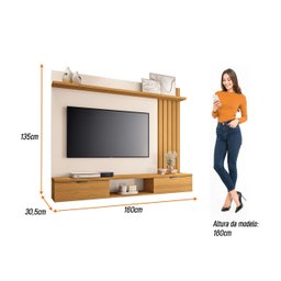 Painel Suspenso -lets - Cinamomo / Off White - Hb Móveis - 4