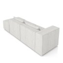 Ver imagem 5 de Sofá Versátil Sala de Estar Atlanta 338cm Modulado Linho Cinza Claro G52 - Gran Belo