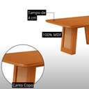 Ver imagem 6 de Mesa de Jantar Carolina Yasmin 180 cm Tampo MDF Canto Copo Laminado com 6 Cadeiras Moderna Mobília