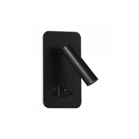 Arandela Astraled Dalo LED Retangular com USB e USB C