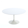 Mesa de Jantar Tulipa Saarinen Redonda 80 Cm Tampo Laqueado Linn Design Decor Branco - 2