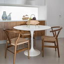 Ver imagem 4 de Mesa de Jantar Tulipa Saarinen Redonda 80 Cm Tampo Laqueado Linn Design Decor Branco