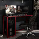 Ver imagem 2 de Mesa Para Computador Notebook Desk Game Singapura Preto/Vermelho - Politorno