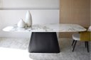 Ver imagem 2 de Mesa Cone Retangular 235x122cm Base Ébano Modelar Moveis Mesa de Jantar Retangular