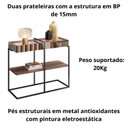 Ver imagem 5 de Kit 02 Aparadora Industrial Sala Pequeno Espelhado Aurora