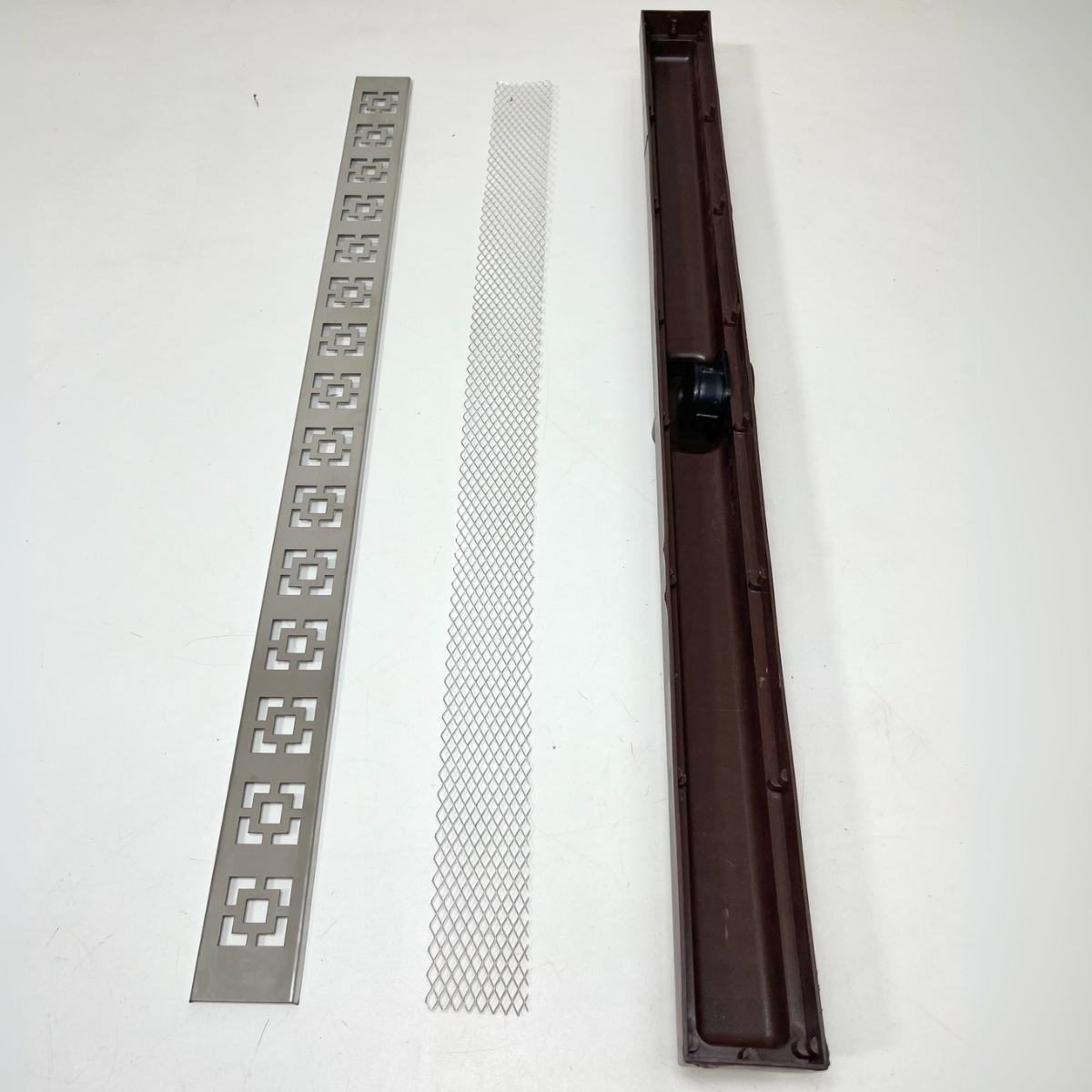 Ralo de Banheiro 5x70 Dubai Inox com Tela Coletor Marrom - 4