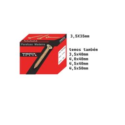 Parafuso Chipboard Philips P Madeira 3,5x35 Mm 500 Unidades - 1
