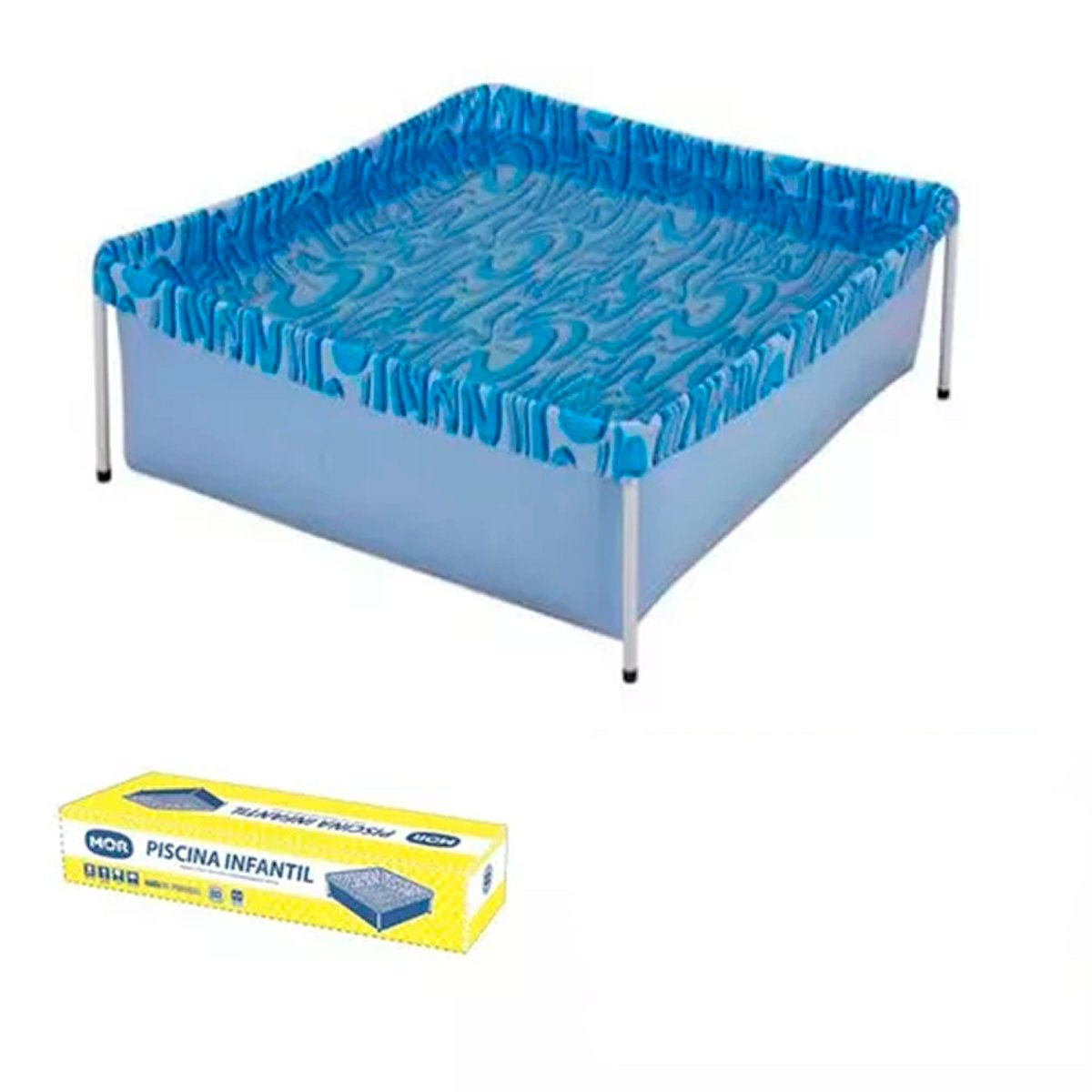 Piscina Mor 400 Litros Infantil com Válvula de Deságue Azul - 5