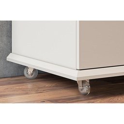 Estante para Sala Riviera TV até 60 Polegadas c/ 3 Portas e 7 Prateleiras Grafite/Nature - Permó - 6