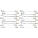 Ver imagem 1 de Conector Plug Rabicho Kit 20 Uni para Fita de Led 8mm Tomada Fonte Perfil Sanca Teto Gesso Iluminaça