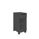 Ver imagem 1 de Balcão de Aço Gabinete para Cozinha Grafite Bertolini Modelo 350 1 Porta 1 Gaveta Largura 40cm