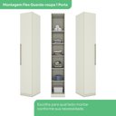 Ver imagem 6 de Guarda Roupa Modulado de Canto 4 Portas 3 Gavetas Seletto Henn