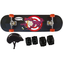 Kit Skate Infantil + Joelheira + Cotoveleira + Capacete - 1