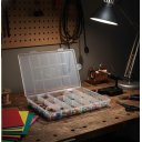 Ver imagem 3 de Caixa Box Organizador 13 Divisorias Maleta Multiuso Estojo Pesca Micanga Costura Brinquedo Legos Joi